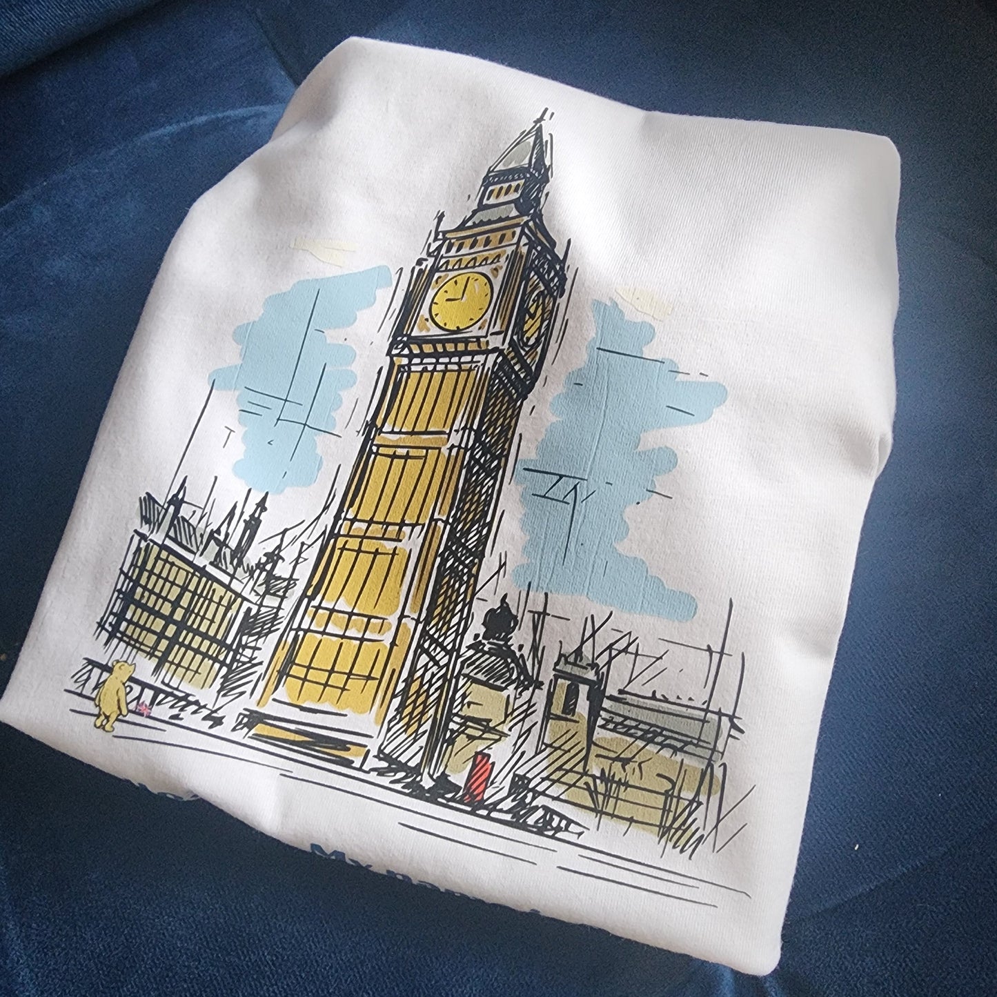 Pooh Bear Meets Big Ben Kids Tee