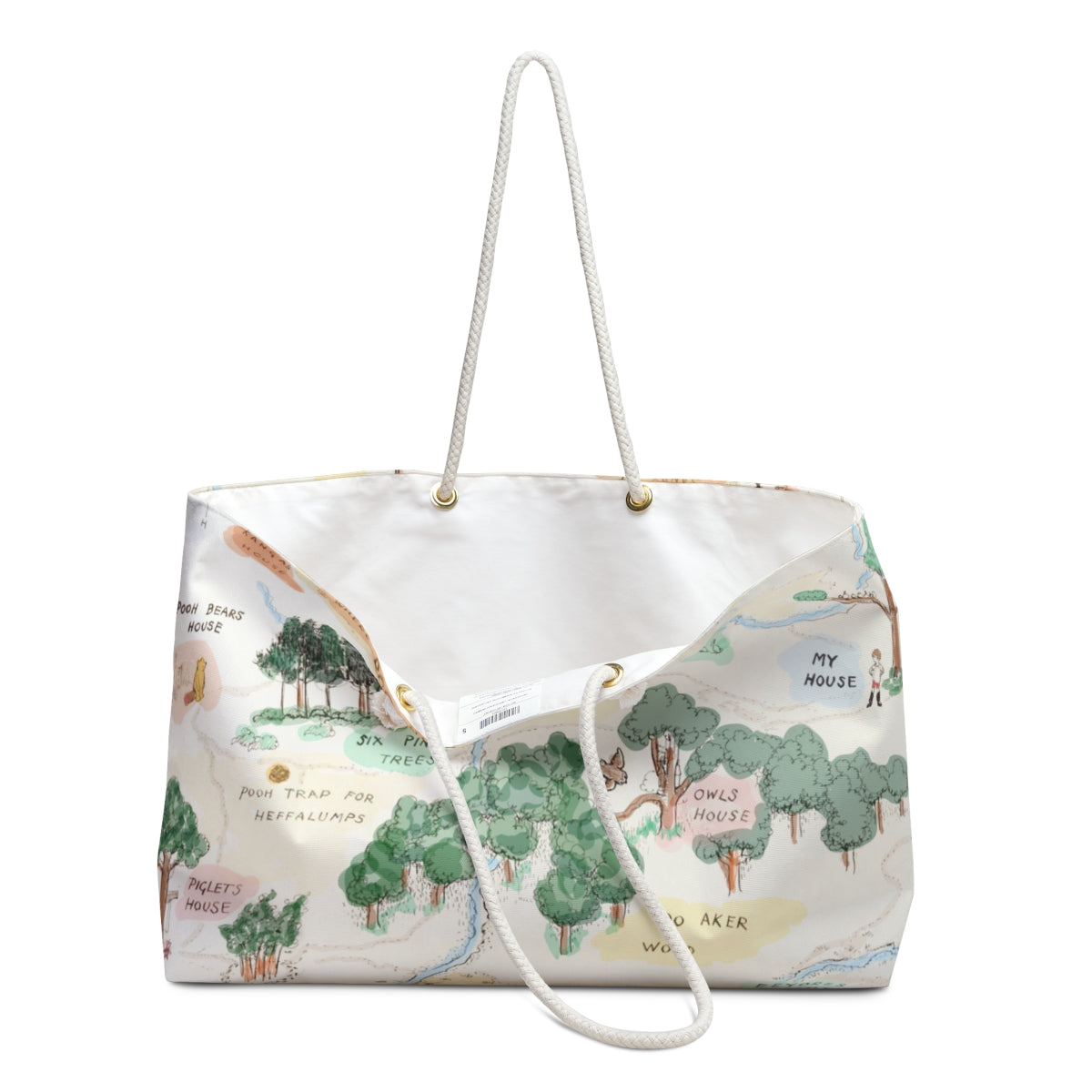 100 Aker Wood Map Weekender Bag