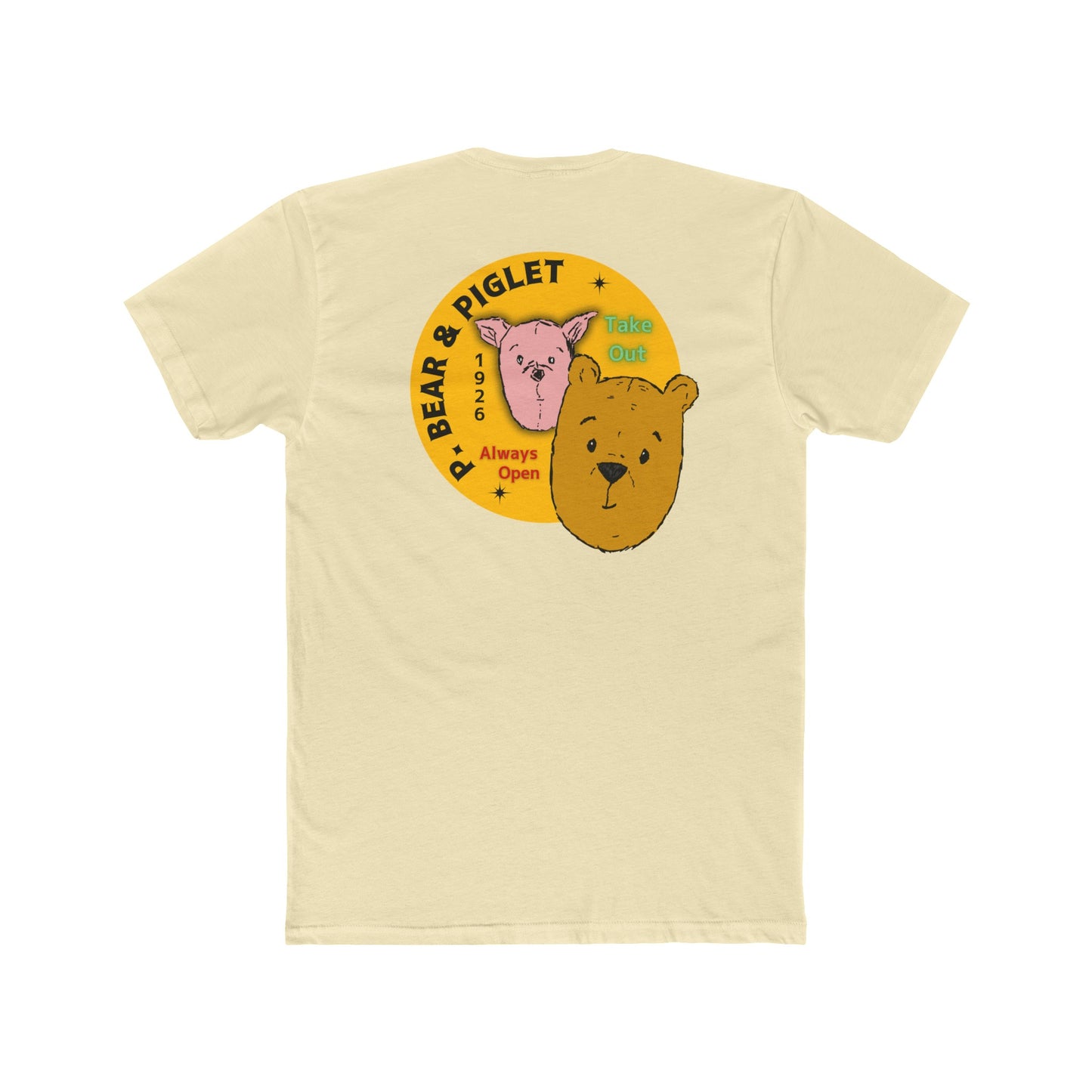 P. Bear & Piglet Take Out Adult Tee