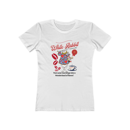 White Rabbit Roasted Coffee Women's Boyfriend Tee