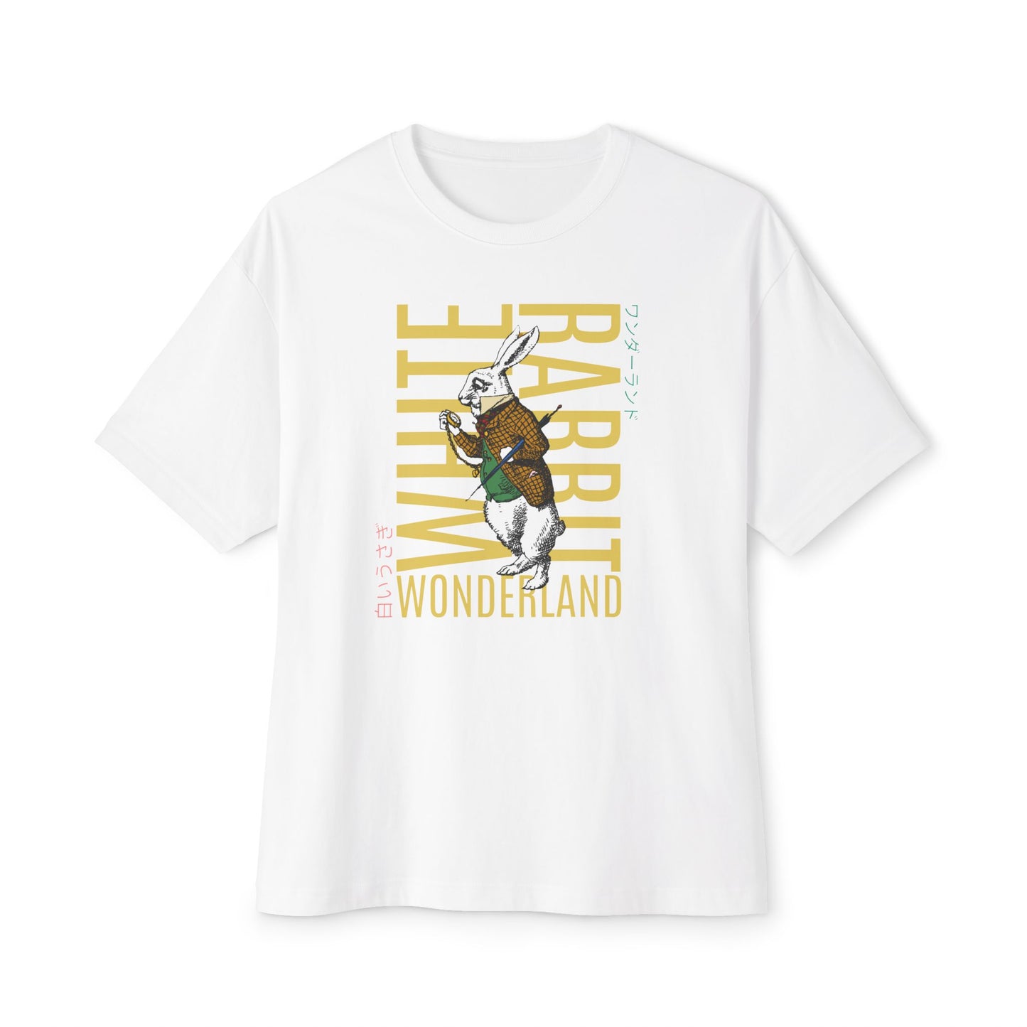 White Rabbit Wonderland Japanese Streetwear Adult Tee