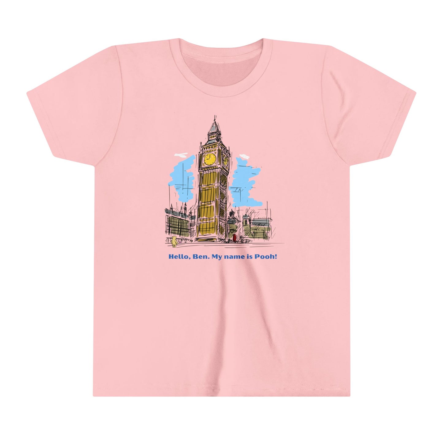 Pooh Bear Meets Big Ben Kids Tee