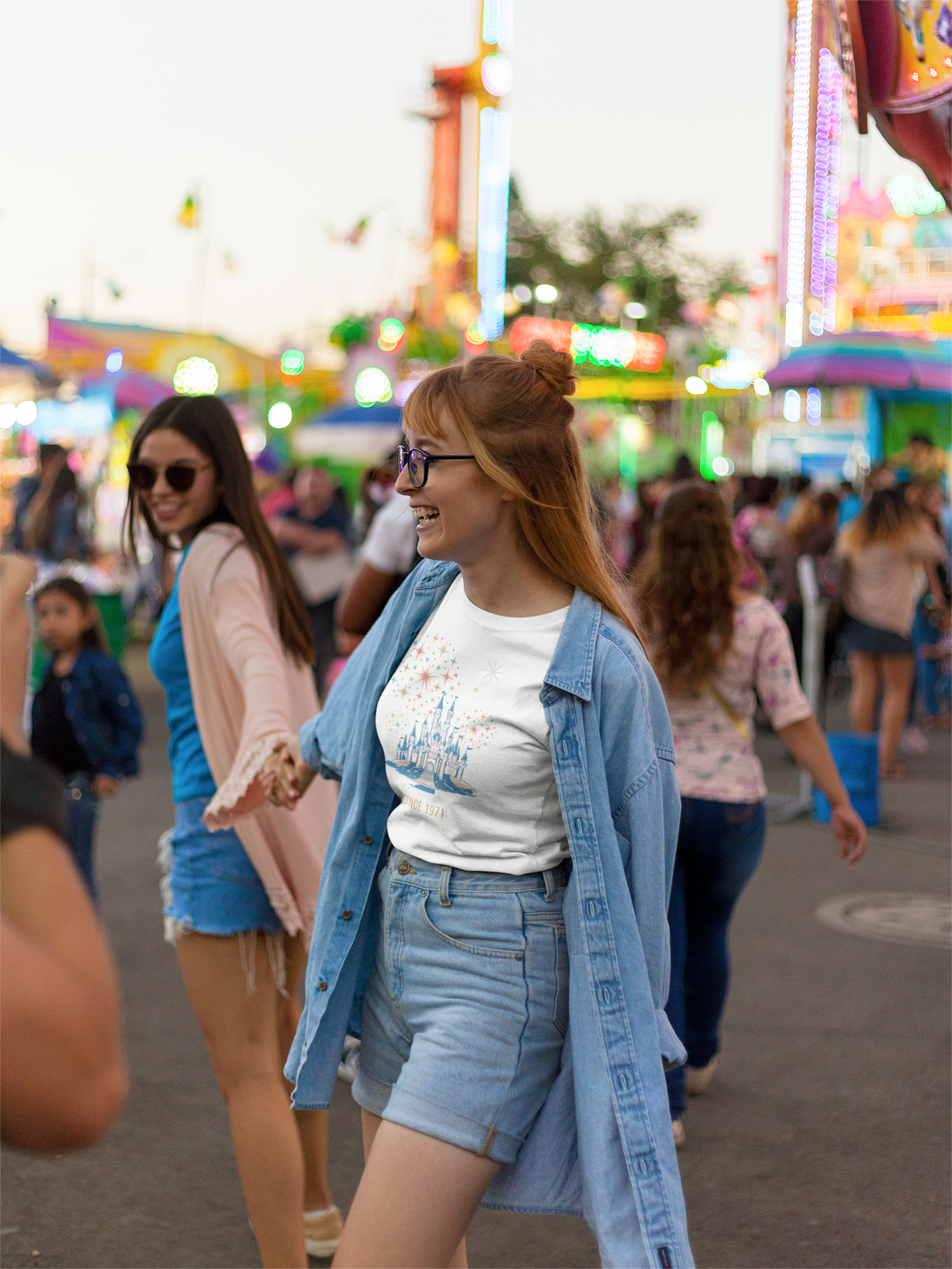 Castle Fireworks Since 1971 Retro Women's Tee