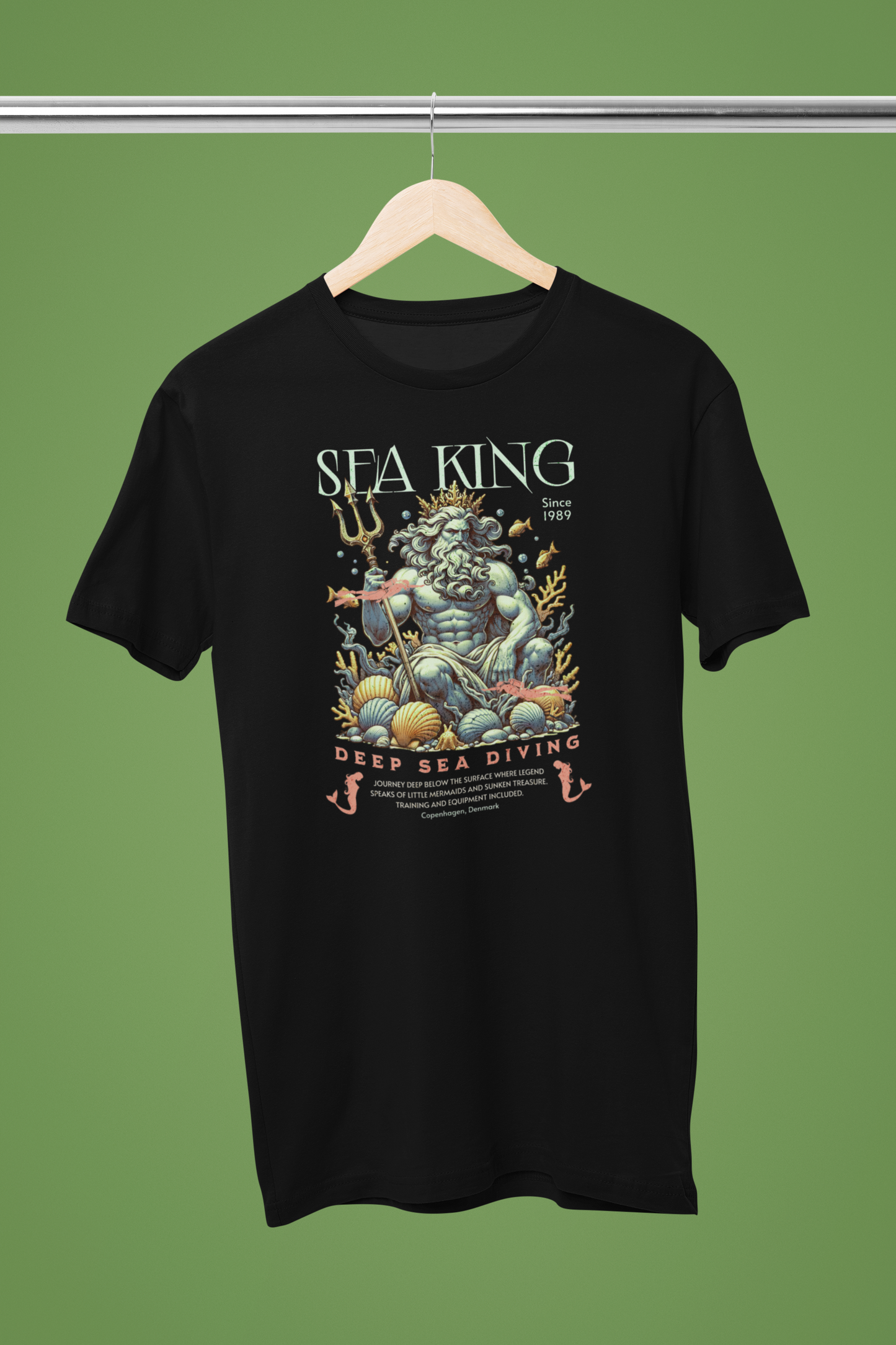 Sea King Diving (Little Mermaid) Adult Tee