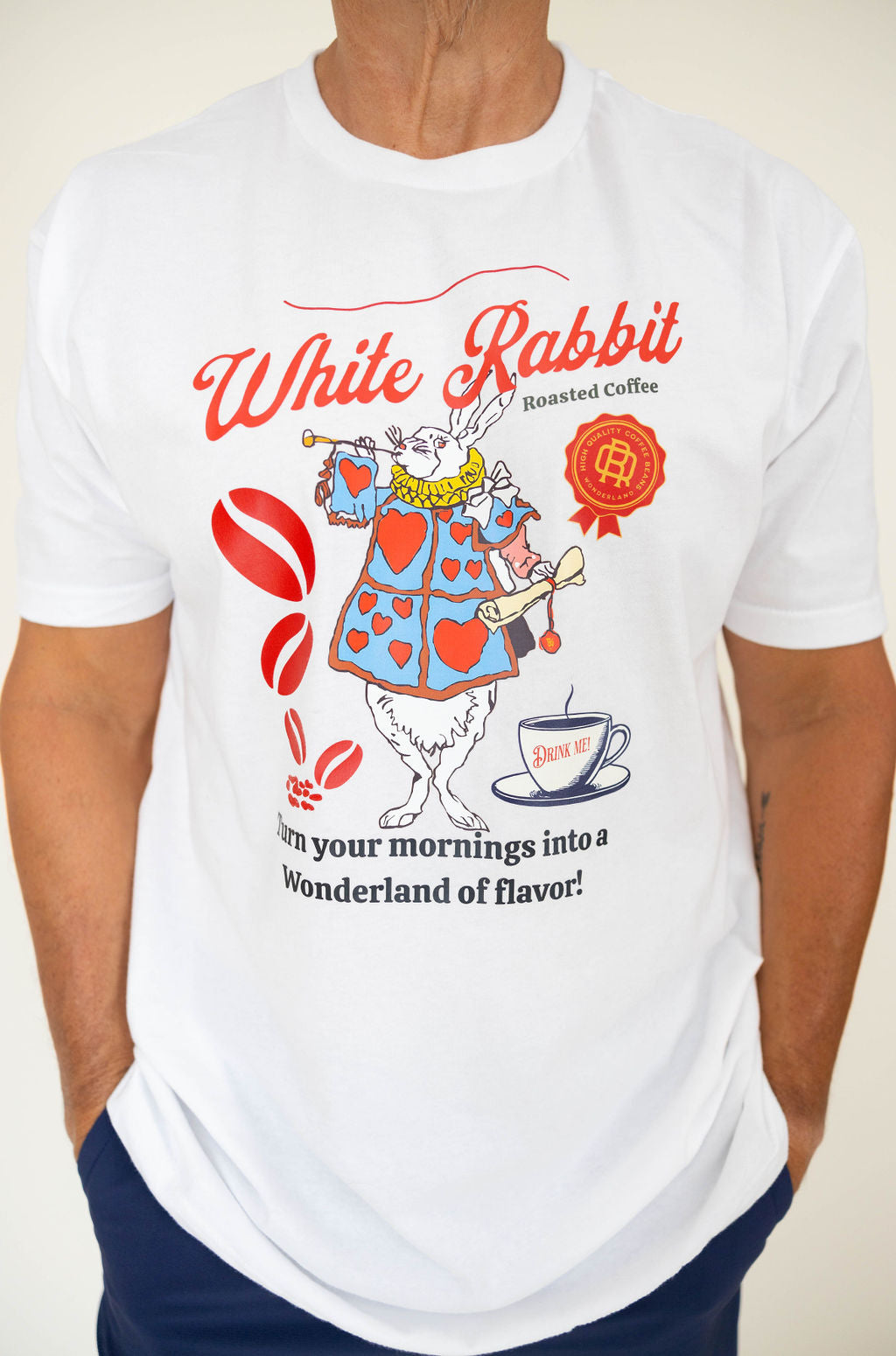 White Rabbit Roasted Coffee T-shirt (Adult)