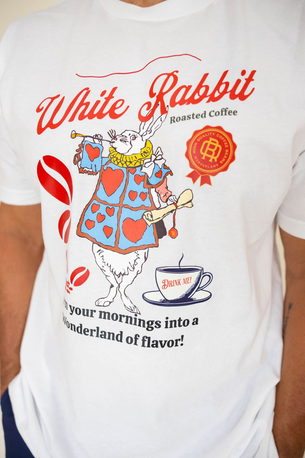 White Rabbit Roasted Coffee T-shirt (Adult)