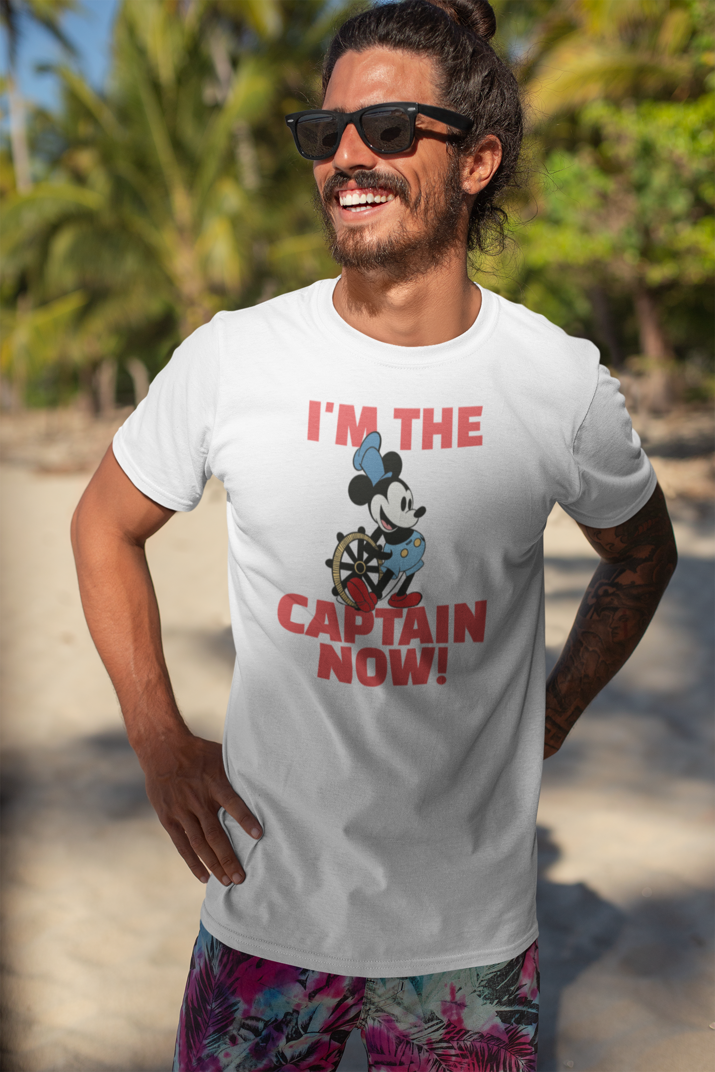 I'm The Captain Now Steamboat WiIlie Adult Tee